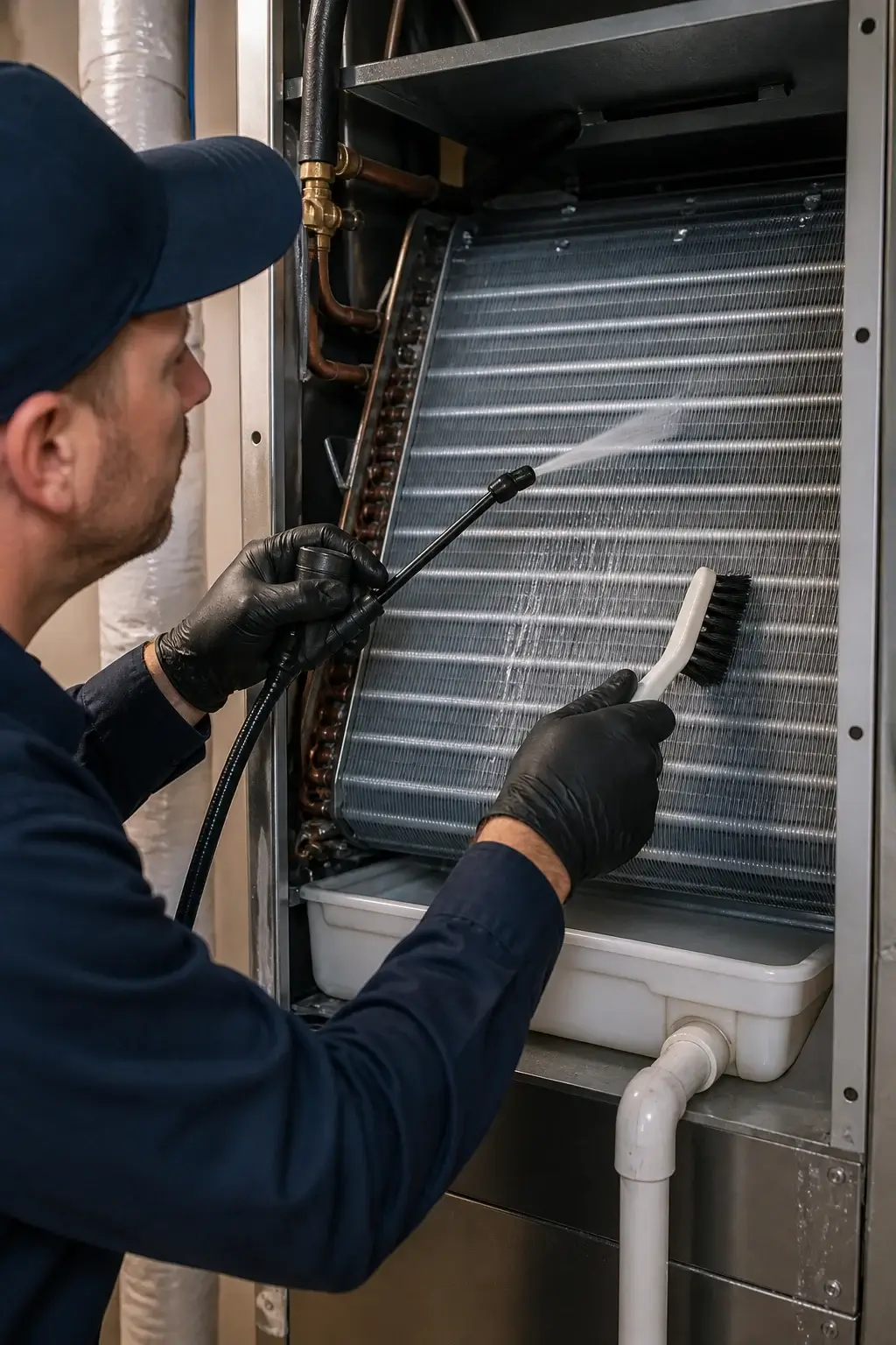 AC coil cleaning service
